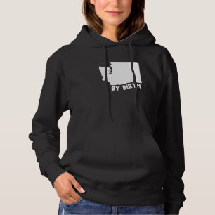 Washington State Us Home Map By Birth Hoodie