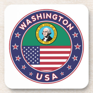 Washington sticker, phone case, tote bag coaster