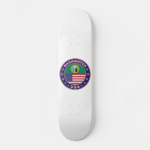 Washington sticker, phone case, tote bag skateboard