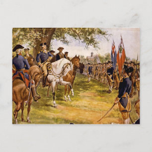 Washington Taking Command Postcard