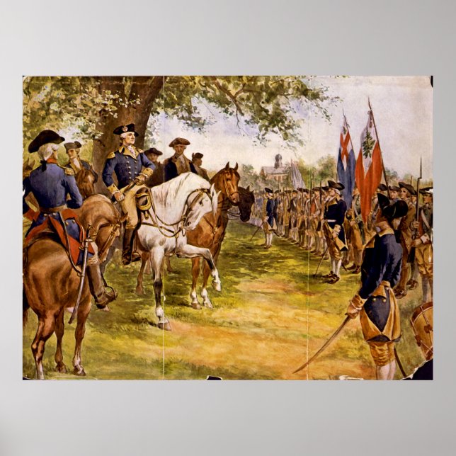 Washington Taking Command Poster (Front)