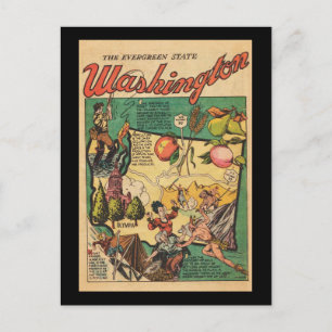 Washington the Evergreen State Postcard