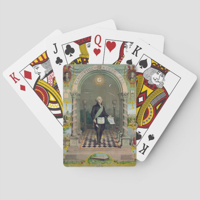 Washington The Mason Playing Cards (Back)
