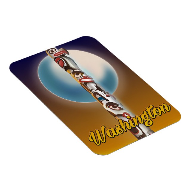 Washington Totem Pole Magnet (Right Side)