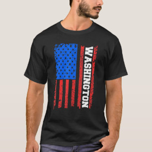 Washington Usa Flag T-Shirt