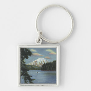 Washington - View of Mt. St. Keychain