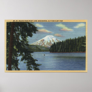 Washington - View of Mt. St. Poster