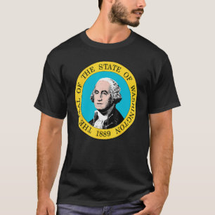 Washington WA state Flag USA T Shirt 1