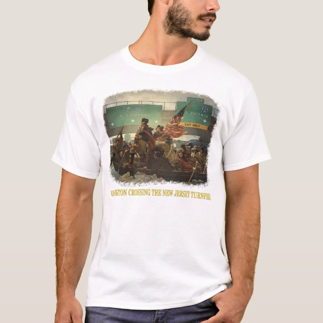 Washington X-ing the Turnpike T-Shirt (Front)