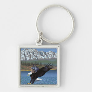 WashingtonDiving Eagle Keychain
