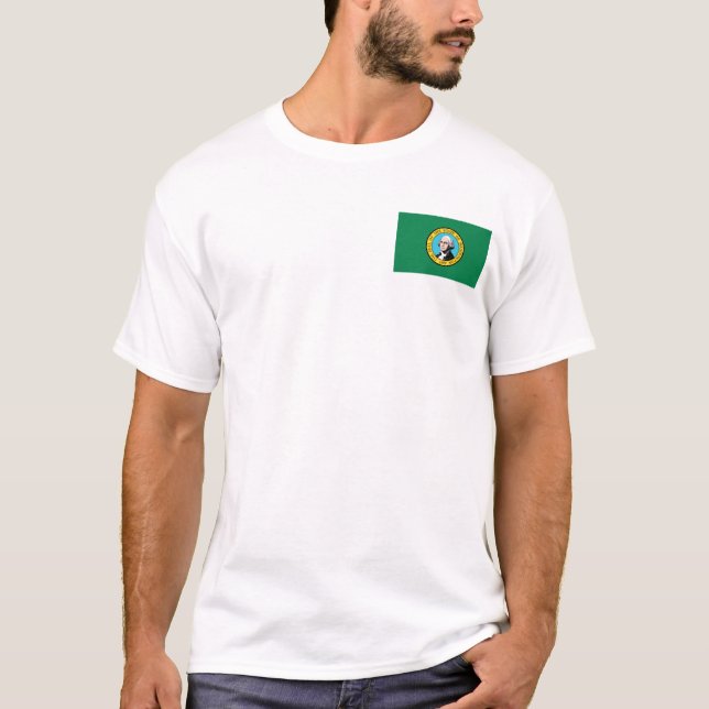 Washingtonian Flag + Map T-Shirt (Front)