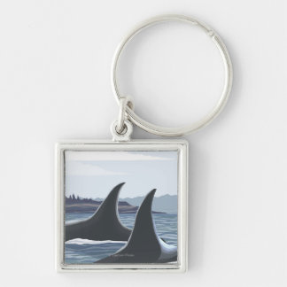 WashingtonOrca Fins Keychain