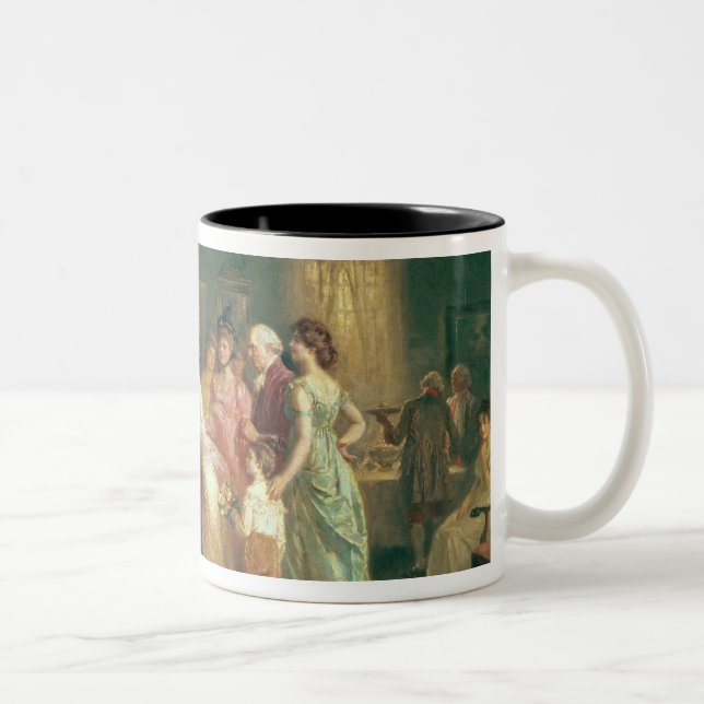 Washington's Birthday, 1798 Two-Tone Coffee Mug (Right)