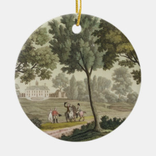 Washington's house at Mount Vernon, from 'Le Costu Ceramic Ornament