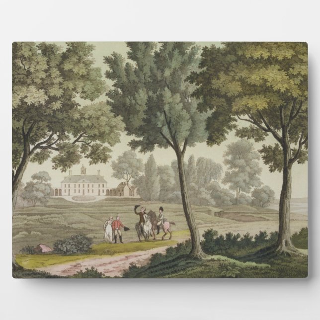 Washington's house at Mount Vernon, from 'Le Costu Plaque (Front)