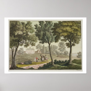 Washington's house at Mount Vernon, from 'Le Costu Poster