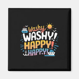Washy Funny Family Cruise Ship Vacation Cruising 2 Magnet