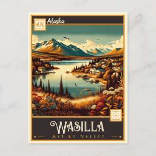 Wasilla, Alaska   Vintage Postcard