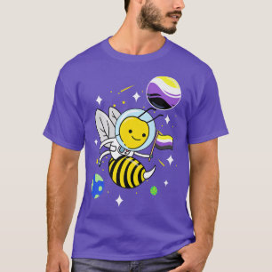 Wasp Astronaut Nonbinary Pride T-Shirt