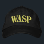 WASP EMBROIDERED HAT<br><div class="desc">You nickname or maybe you just like insects,  wasp is embroidered on these awesome hats. To change the style, name or colour just click customize it. Visit our store by clicking thewildside.   


co.uk


co.uk</div>