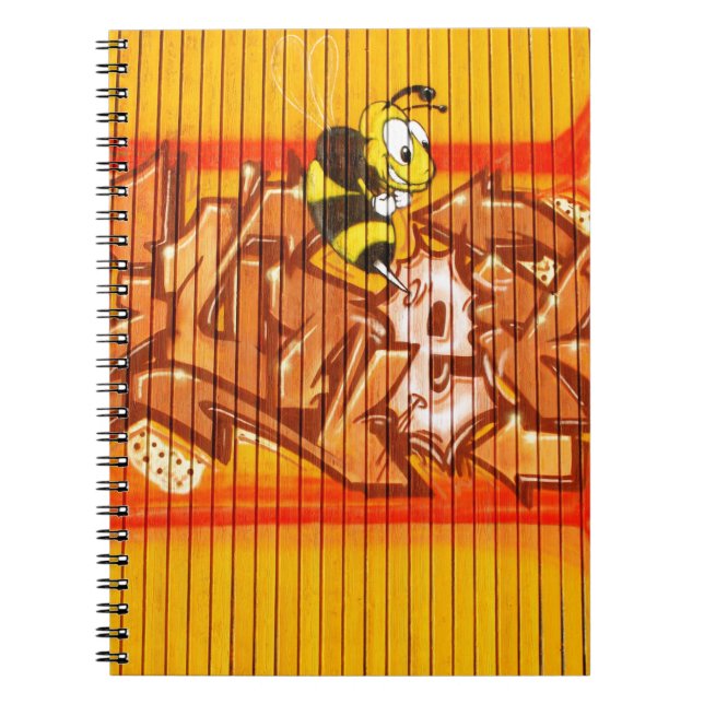 Wasp Graffiti Wall Notebook (Front)