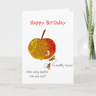 Wasps Drinking Cider, Custom Birthday Cards