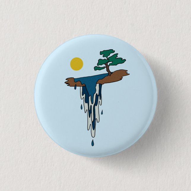 Wasserfall  1 inch round button (Front)