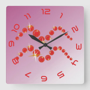Wassermann 21. Januar bis 18. Februar Uhr Square Wall Clock