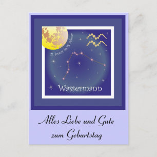 Wassermann 21 January to 18 February Postcard