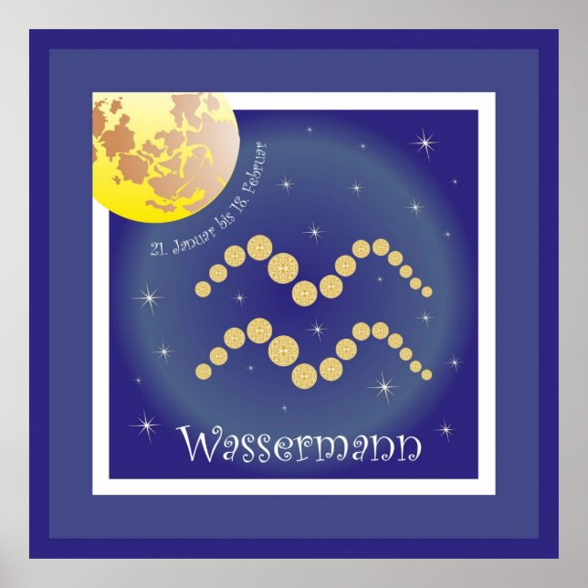 Wassermann 21 January to 18 February poster (Front)