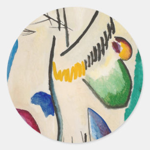 Wassily Kandinsky Abstract Artwork Classic Round Sticker