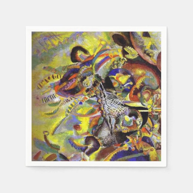 Wassily Kandinsky Abstract Artwork Napkin (Front)