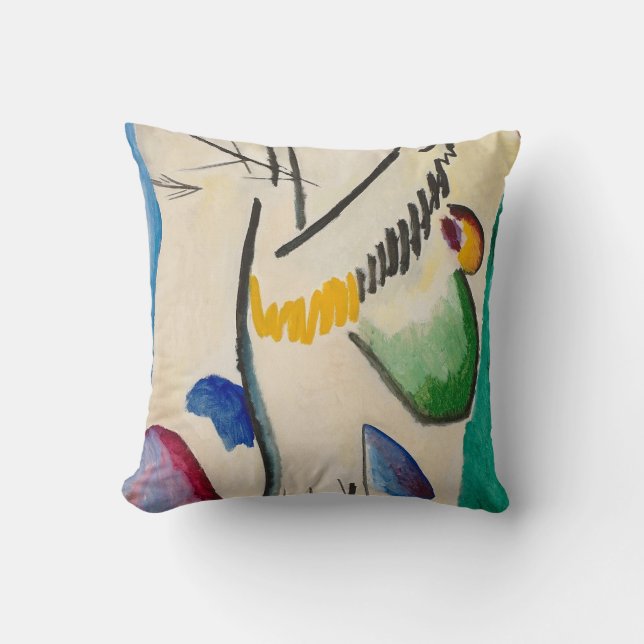 Wassily Kandinsky Abstract Artwork Throw Pillow (Front)