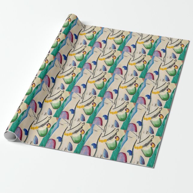 Wassily Kandinsky Abstract Artwork Wrapping Paper (Unrolled)