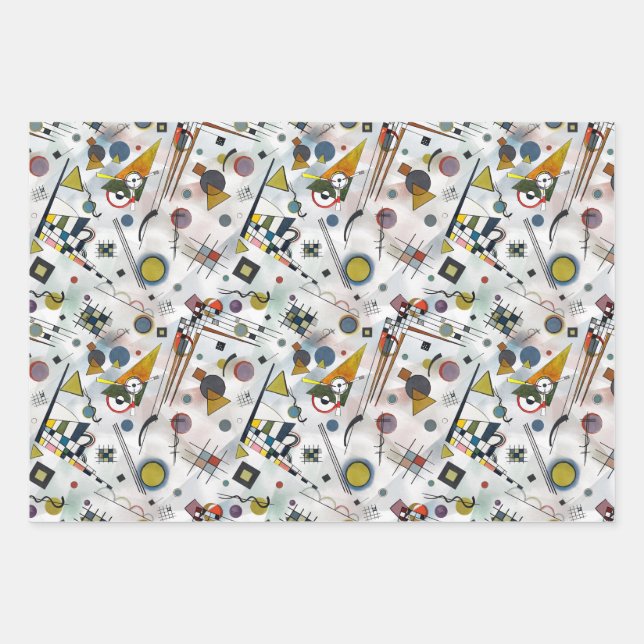Wassily Kandinsky Abstract Composition Wrapping Paper Sheet (Front)