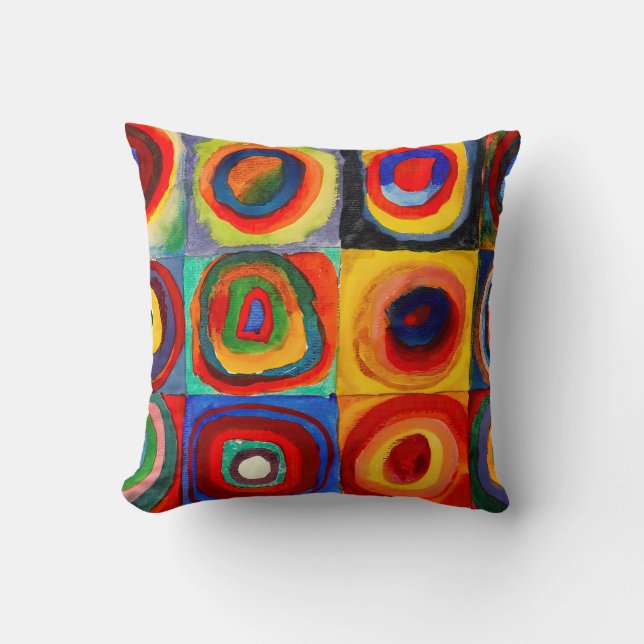 Wassily Kandinsky circles Throw Pillow (Front)