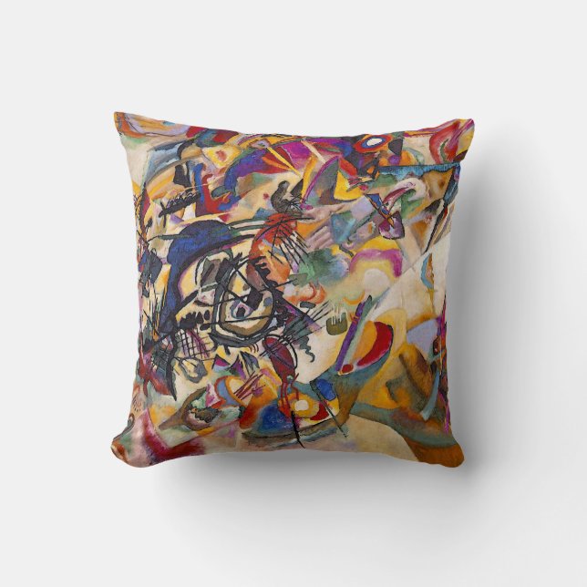 Wassily Kandinsky - Composition 7 Abstract Art Throw Pillow (Front)