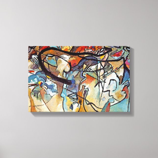 Wassily Kandinsky - Composition Five Abstract Art Canvas Print (Front)