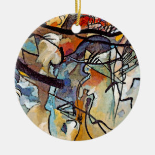 Wassily Kandinsky - Composition Five Abstract Art Ceramic Ornament