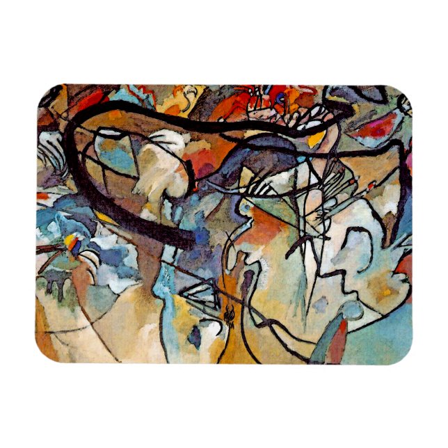 Wassily Kandinsky - Composition Five Abstract Art Magnet (Horizontal)