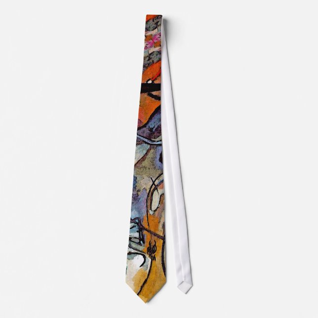 Wassily Kandinsky - Composition Five Abstract Art Tie (Front)