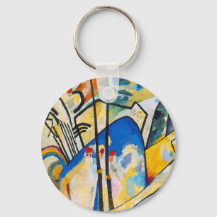 Wassily Kandinsky Composition Four - Abstract Art Keychain