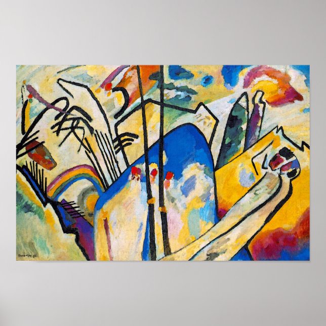 Wassily Kandinsky Composition Four - Abstract Art Poster (Front)