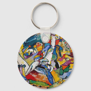 Wassily Kandinsky - Composition II Abstract Art Keychain