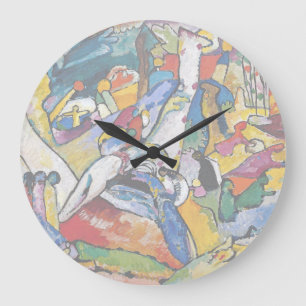 Wassily Kandinsky - Composition II Abstract Art Large Clock