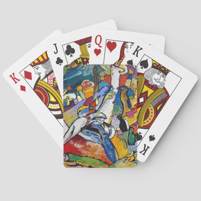 Wassily Kandinsky - Composition II Abstract Art Playing Cards (Back)