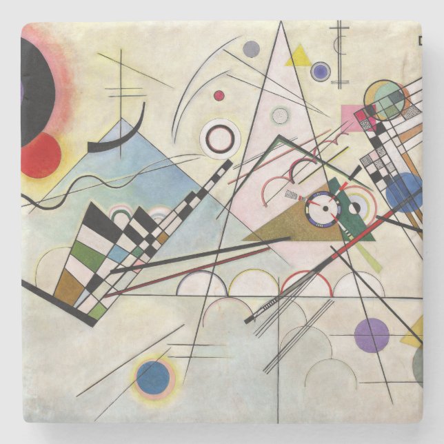 WASSILY KANDINSKY - Composition VIII 1923 Stone Coaster (Front)