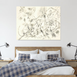 Wassily Kandinsky - Design for an etching (1913) Canvas Print