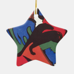 Wassily Kandinsky Franz Marc Blue Rider Painting Ceramic Ornament