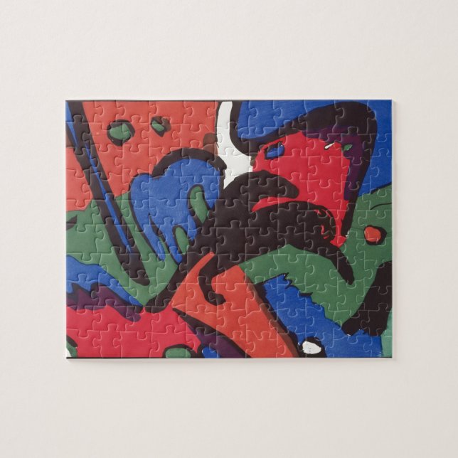 Wassily Kandinsky Franz Marc Blue Rider Painting Jigsaw Puzzle (Horizontal)